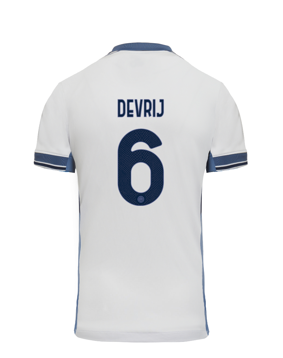 Inter Milan Away DE VRIJ 6 Jersey 24-25