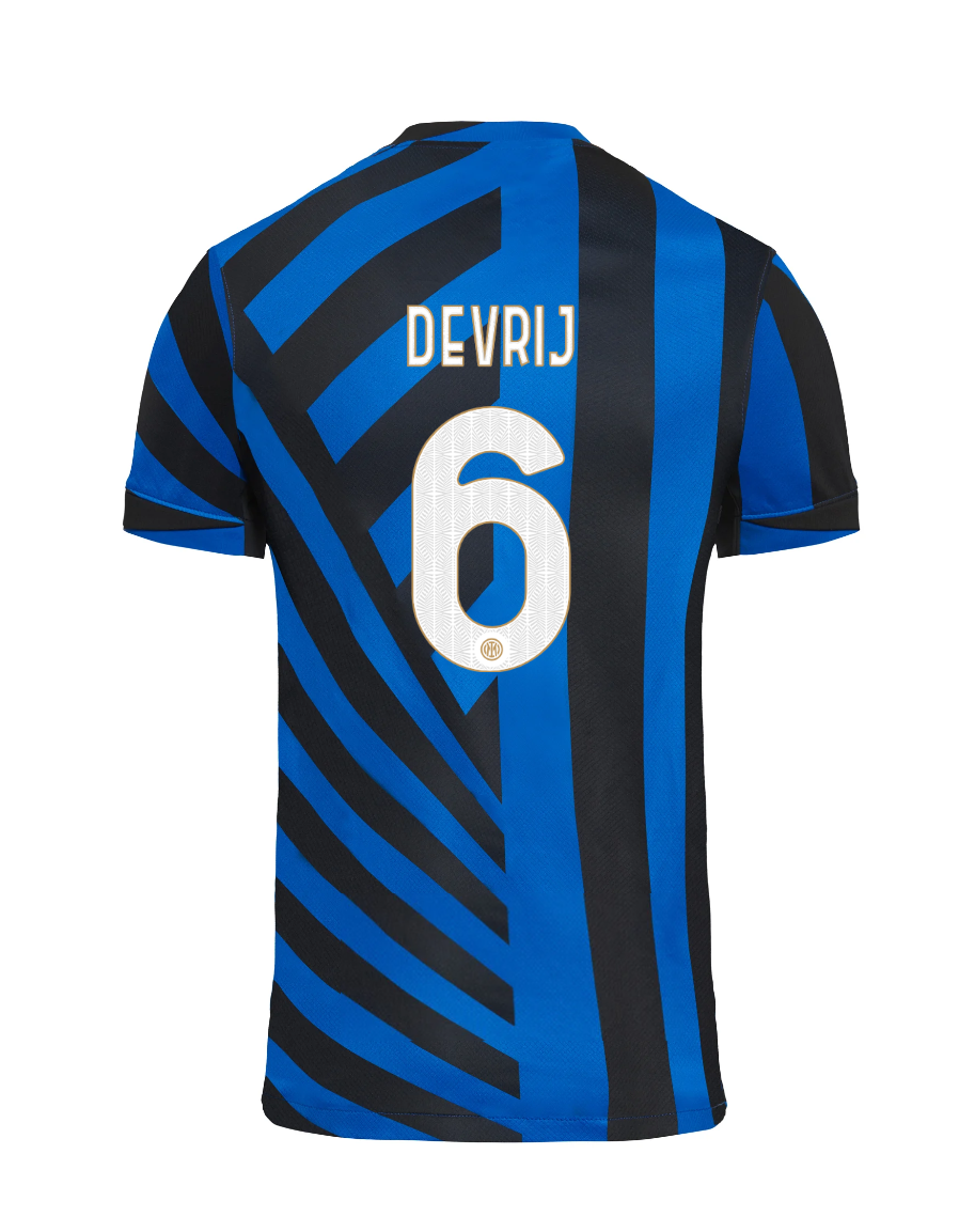 Inter Milan Home DE VRIJ 6 Jersey 24-25