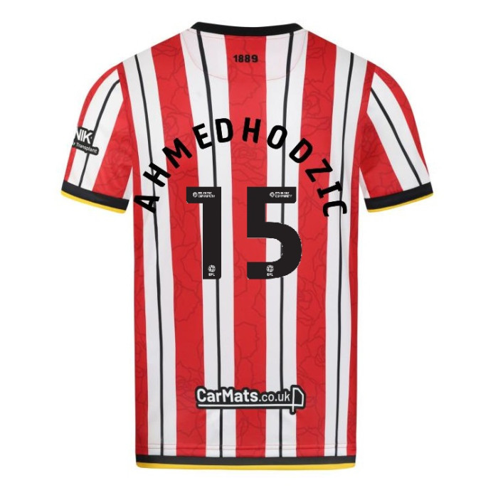 Sheffield United Home AHMEDHODZIC 15 Jersey 24-25