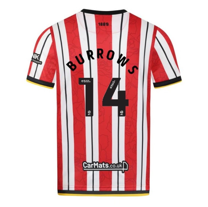 Sheffield United Home BURROWS 14 Jersey 24-25