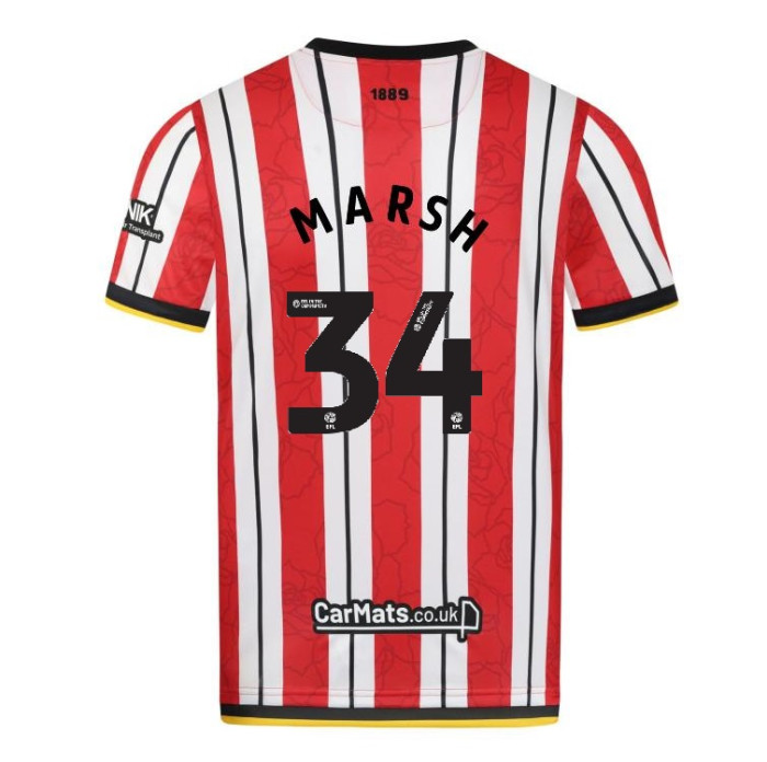 Sheffield United Home MARSH 34 Jersey 24-25