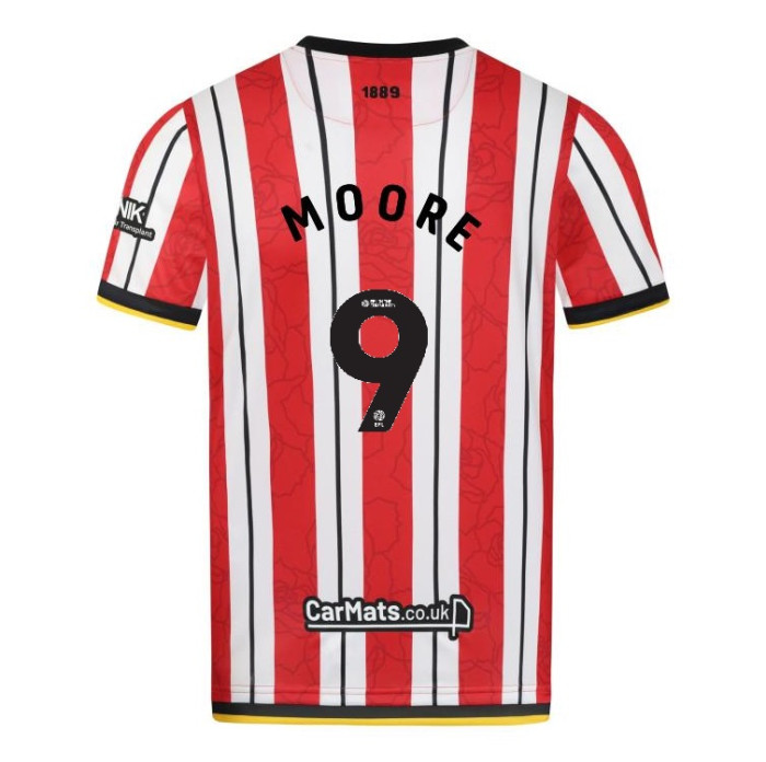 Sheffield United Home MOORE 9 Jersey 24-25