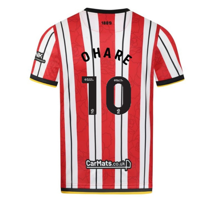 Sheffield United Home OHARE 10 Jersey 24-25