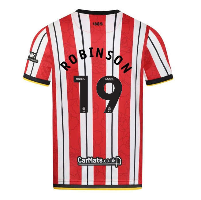 Sheffield United Home ROBINSON 19 Jersey 24-25