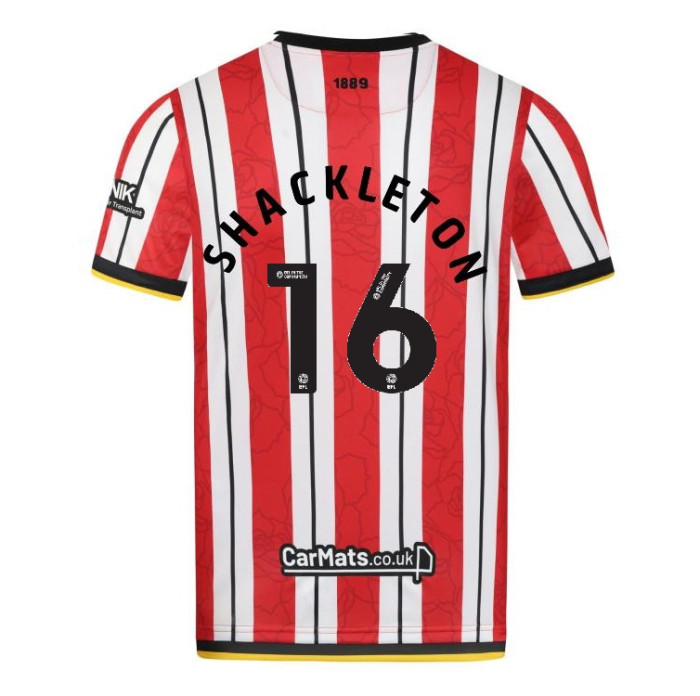 Sheffield United Home SHACKLETON 16 Jersey 24-25