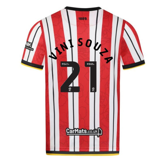 Sheffield United Home VINI SOUZA 21 Jersey 24-25