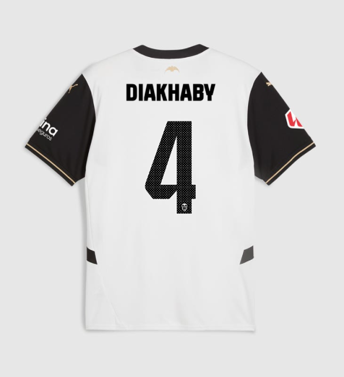 Valencia CF Home DIAKHABY 4 Jersey 24-25