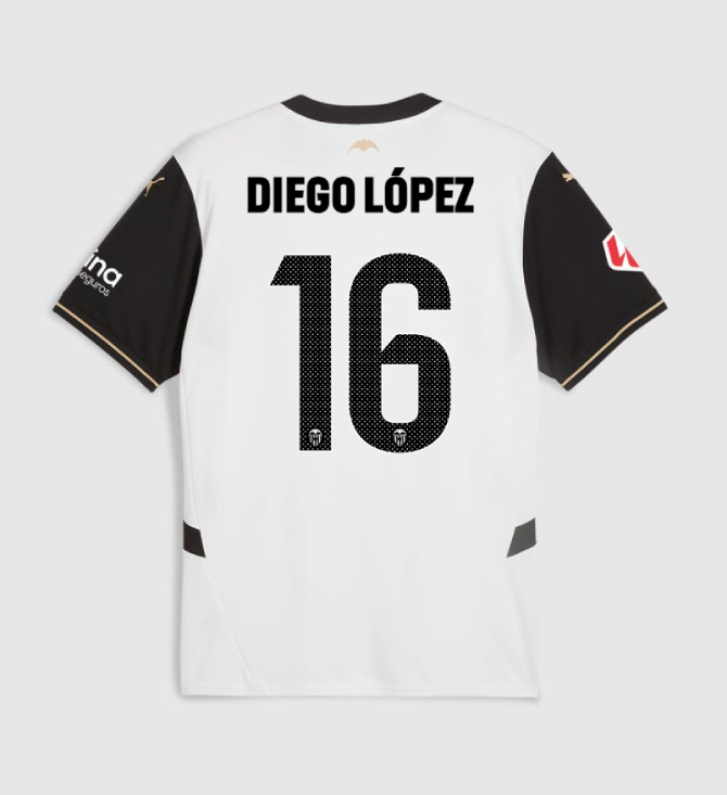 Valencia CF Home DIEGO LÓPEZ 16 Jersey 24-25