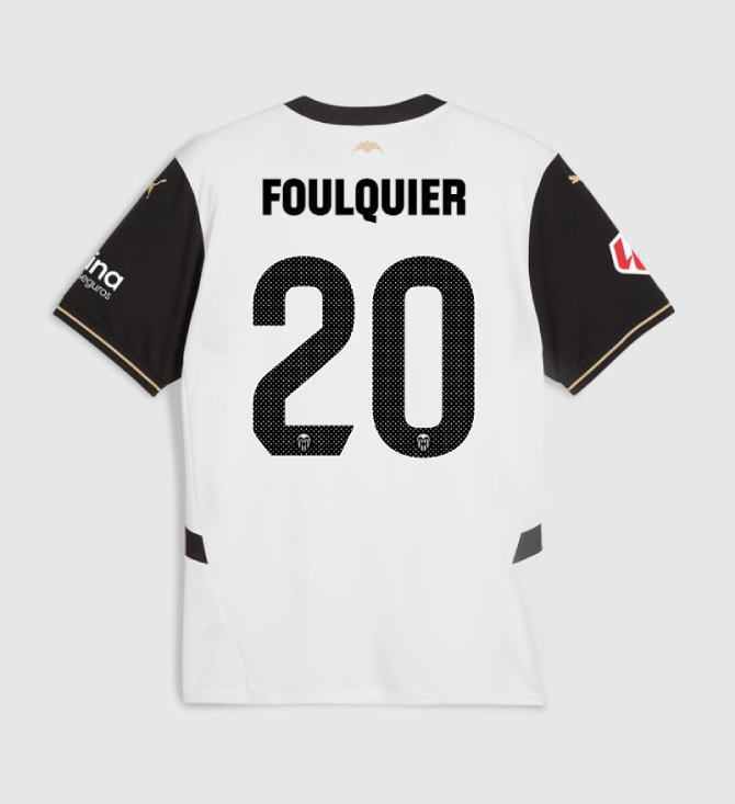 Valencia CF Home FOULEVER 20 Jersey 24-25