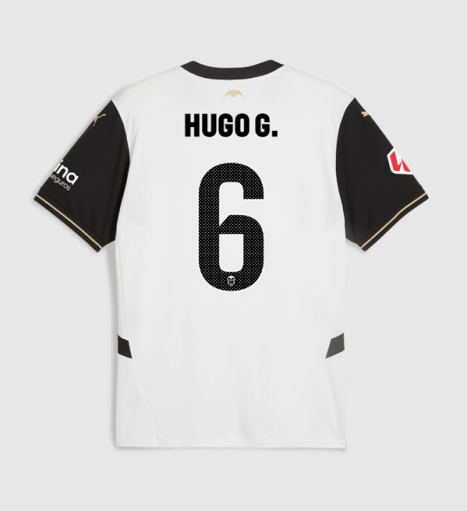 Valencia CF Home HUGO G. 6 Jersey 24-25