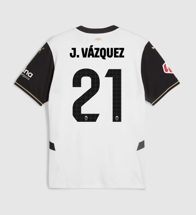 Valencia CF Home J. VÁZQUEZ 21 Jersey 24-25