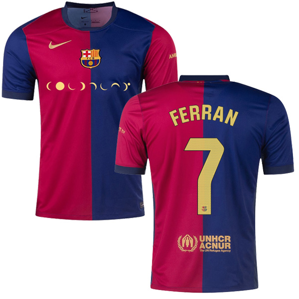 Barcelona Home FERRAN 7 Coldplay El Clasico Jersey 24-25