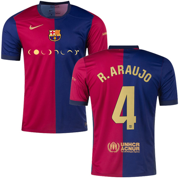 Barcelona Home R. ARAUJO 4 Coldplay El Clasico Jersey 24-25