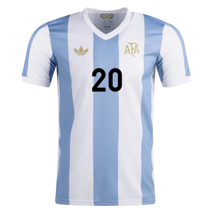 Argentina 50th Anniversary Mac Allister 20 Jersey 2024