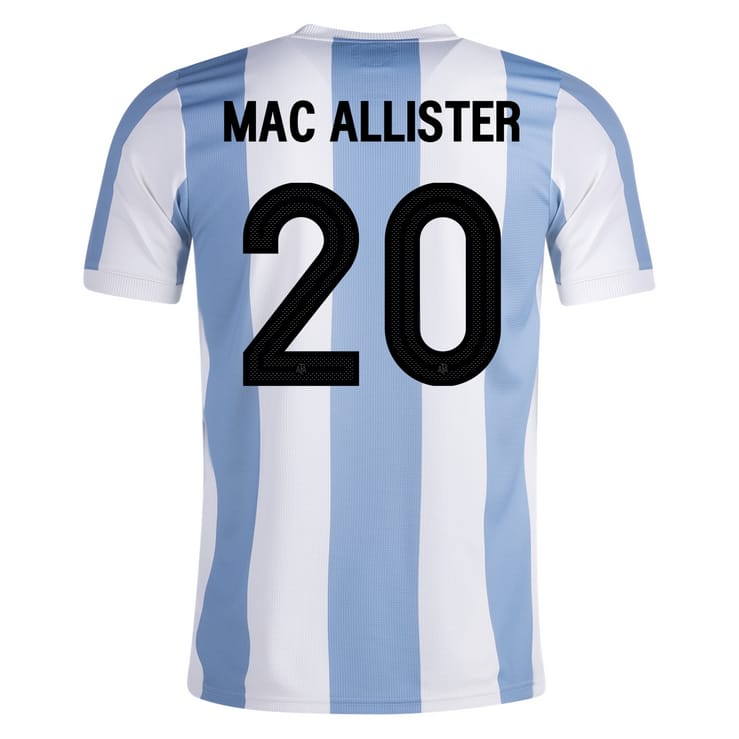 Argentina 50th Anniversary Mac Allister 20 Jersey 2024