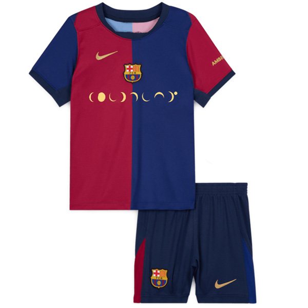 Barcelona x Coldplay Home Jersey Kids Kit 24-25