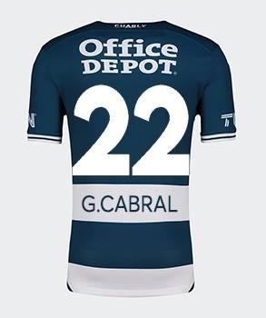 Pachuca Home G.Cabral 22 Jersey 24-25