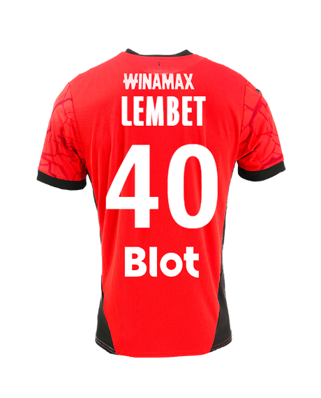 Stade Rennais Home LEMBET 40 Jersey 24-25