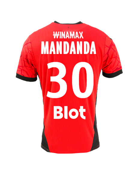 Stade Rennais Home MANDANDA 30 Jersey 24-25