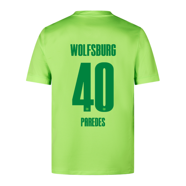 Wolfsburg Home Paredes 40 Jersey 24-25