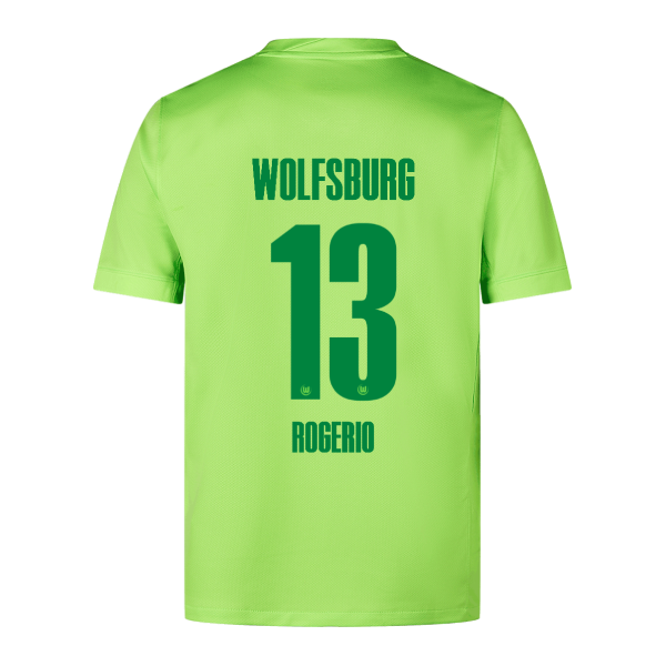 Wolfsburg Home Rogerio 13 Jersey 24-25