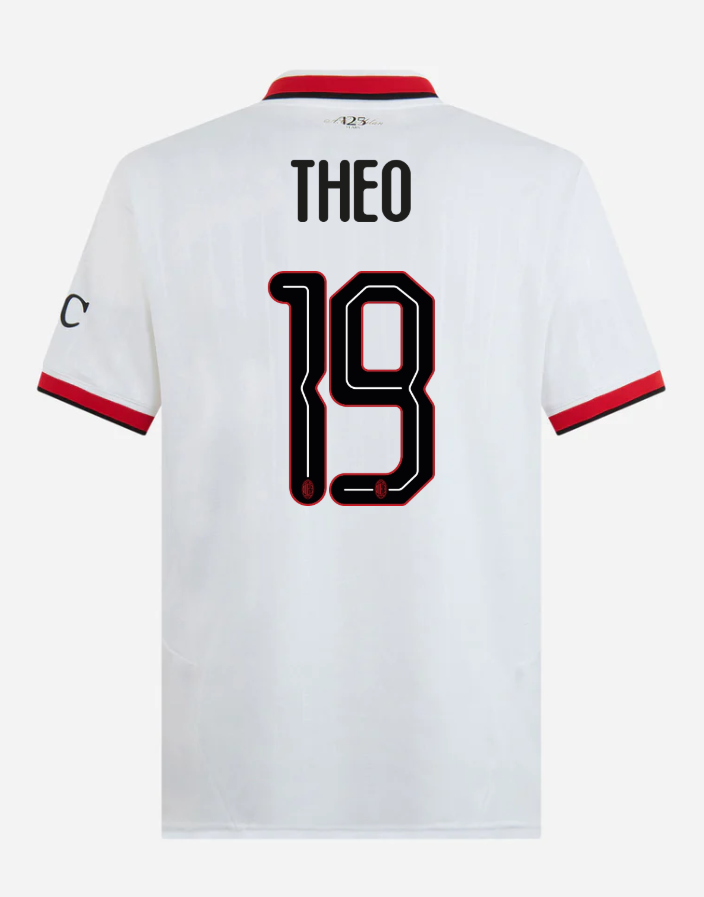 AC Milan Away THEO 19 Champions League Jersey 24-25