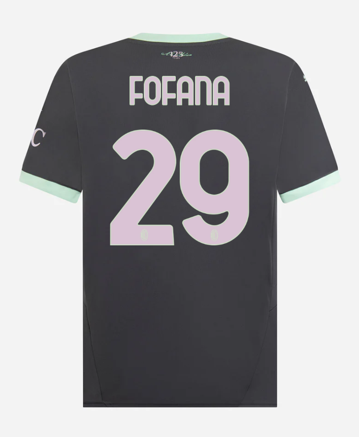 AC Milan Third Fofana 29 Serie A Jersey 24-25