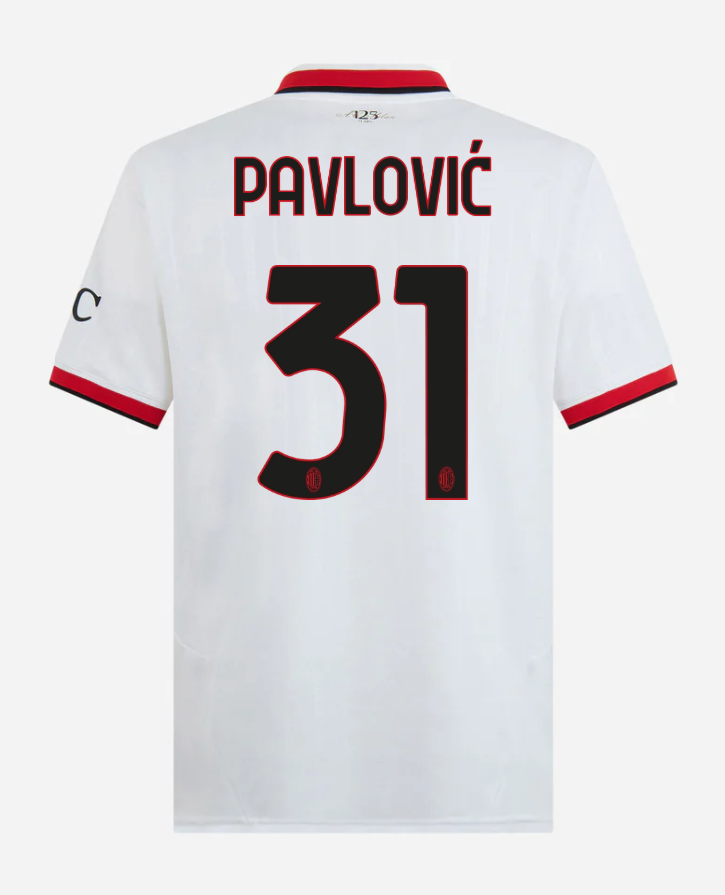 AC Milan Away Pavlović 31 Serie A Jersey 24-25