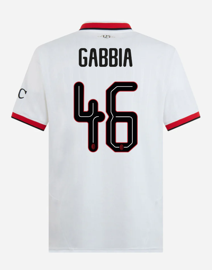 AC Milan Away GABBIA 46 Champions League Jersey 24-25