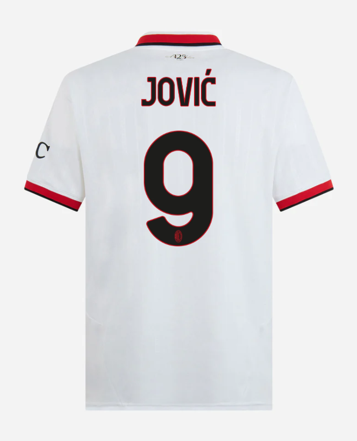 AC Milan Away Jović 9 Serie A Jersey 24-25