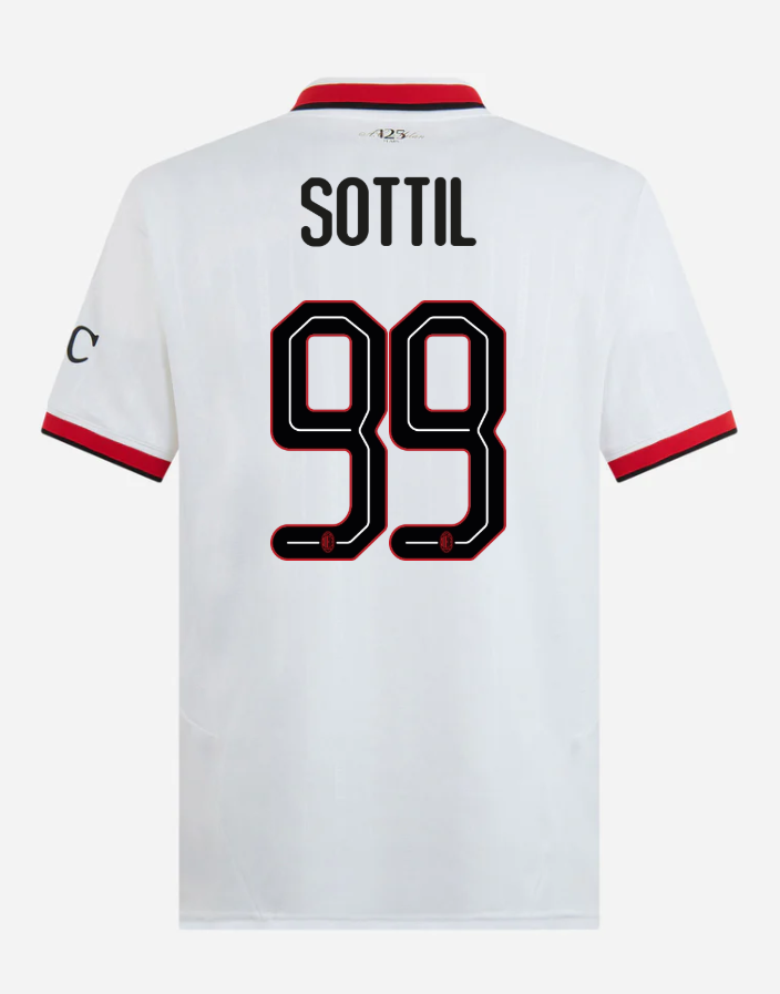 AC Milan Away Sottil 99 Champions League Jersey 24-25