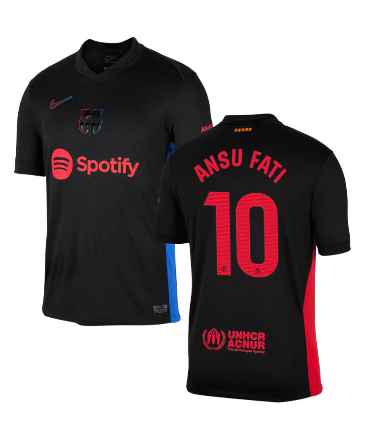 24-25 Barcelona Away ANSU FATI 10 LaLiga Jersey