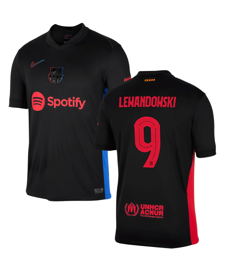 24-25 Barcelona Away LEWANDOWSKI 9 Champions League Jersey