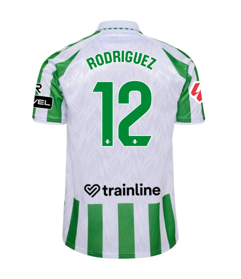 Real Betis Home RODRIGUEZ 12 Jersey 24-25