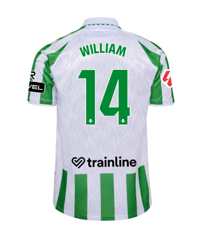 Real Betis Home WILLIAM 14 Jersey 24-25