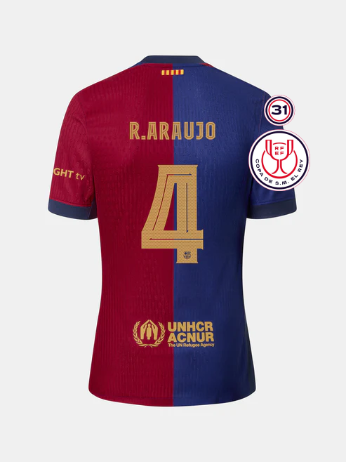 Barcelona Copa Del Rey Final R. ARAUJO 4 Jersey 24-25
