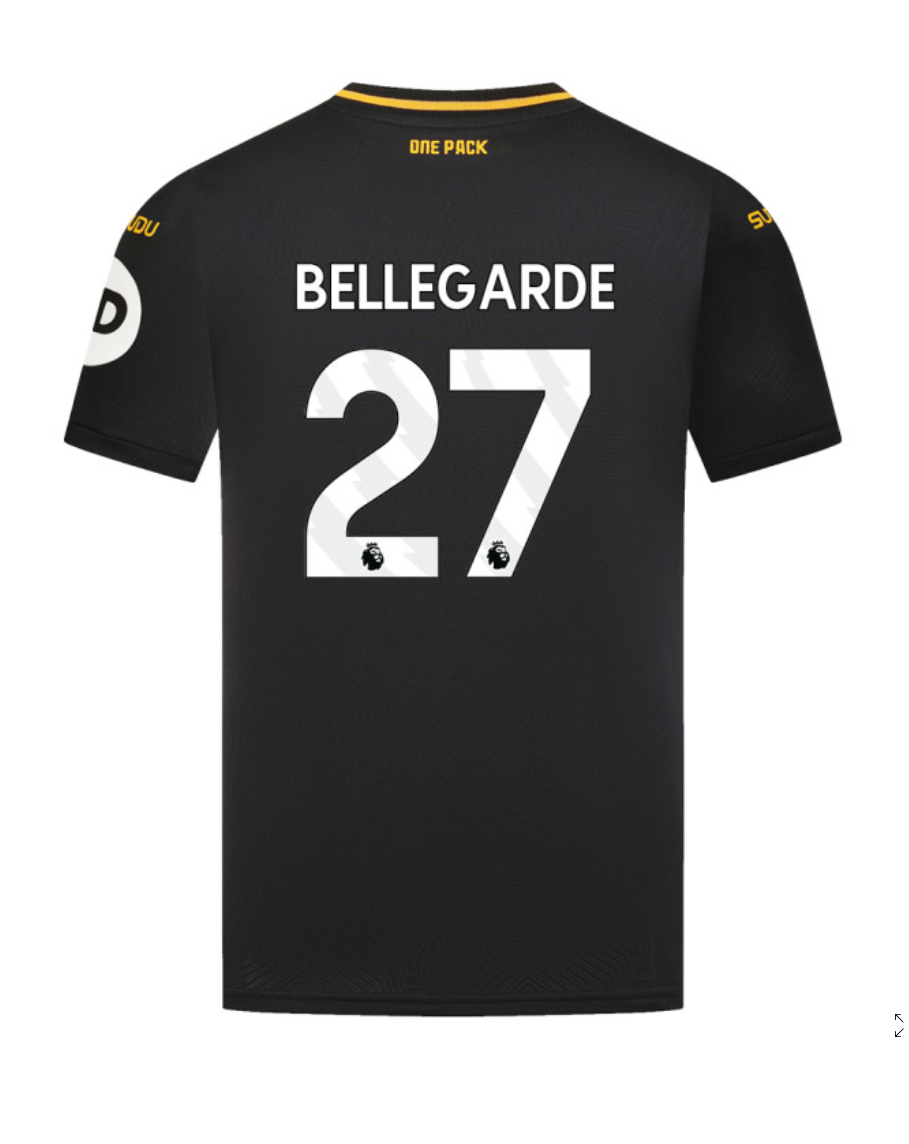 Wolverhampton Wanderers Away BELLEGARDE 27 Jersey 24-25