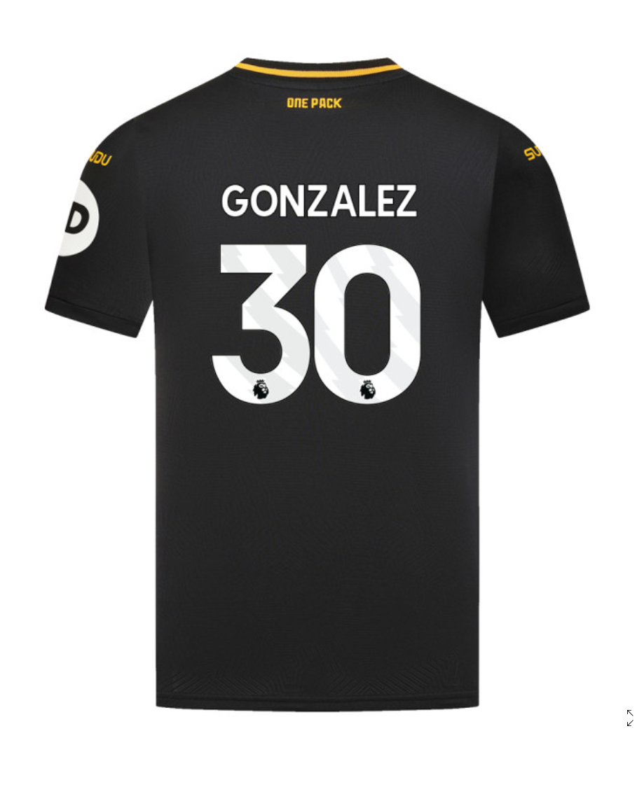 Wolverhampton Wanderers Away GONZALEZ 30 Jersey 24-25