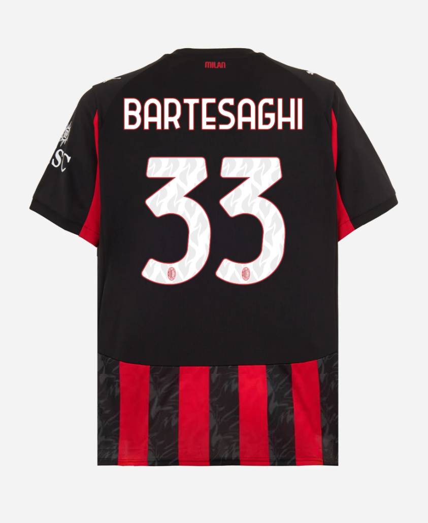 AC Milan Home BARTESAGHI 33 Jersey 25-26