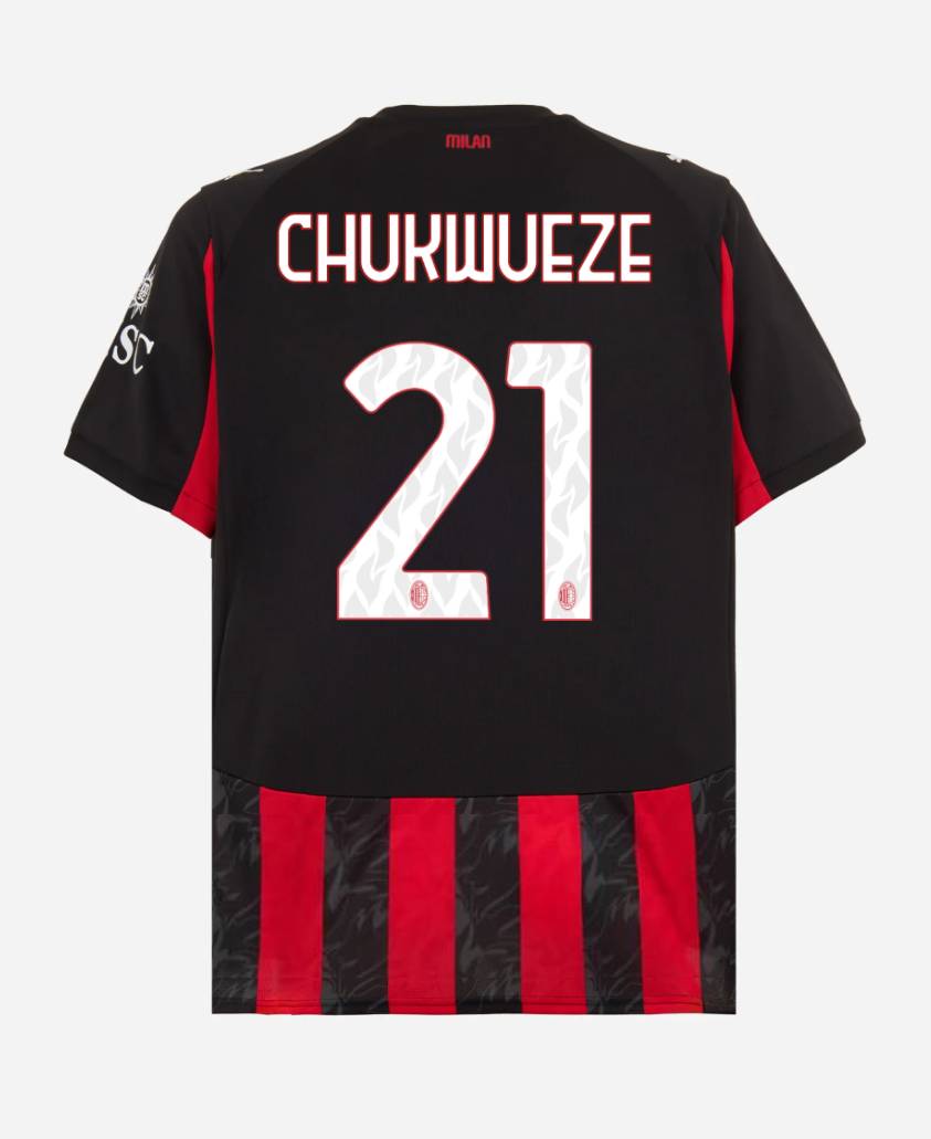AC Milan Home CHUKWUEZE 21 Jersey 25-26
