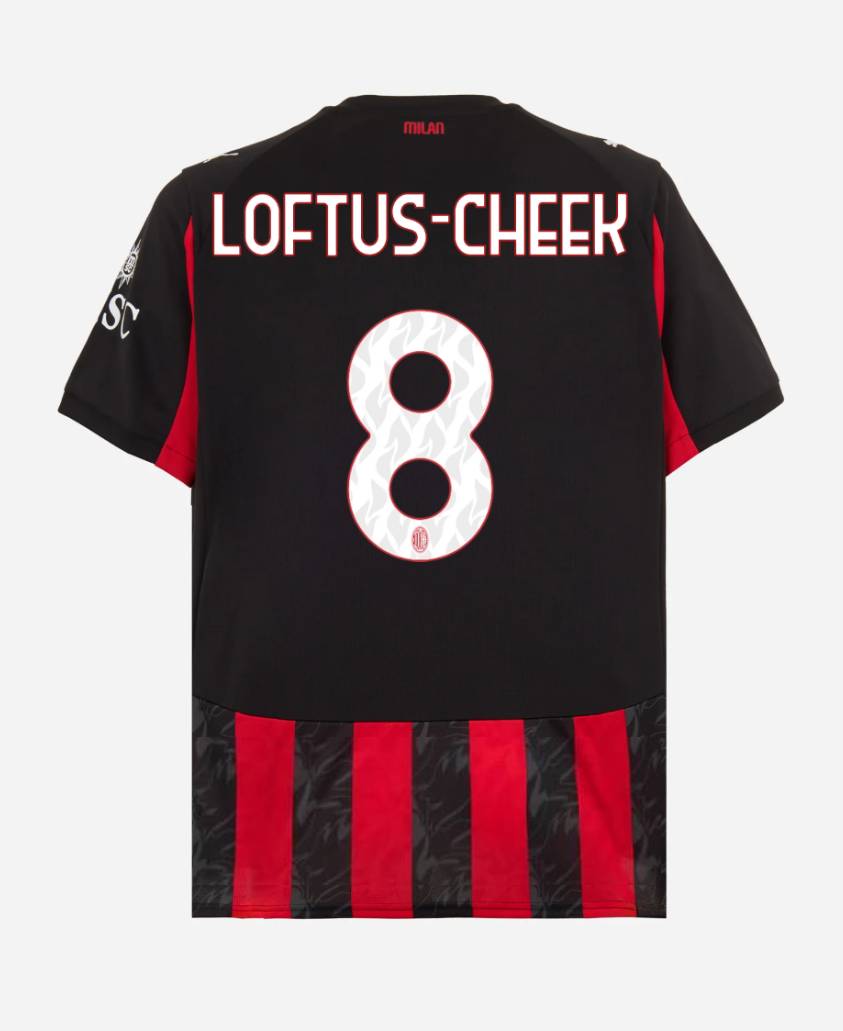 AC Milan Home LOFTUS-CHEEK 8 Jersey 25-26
