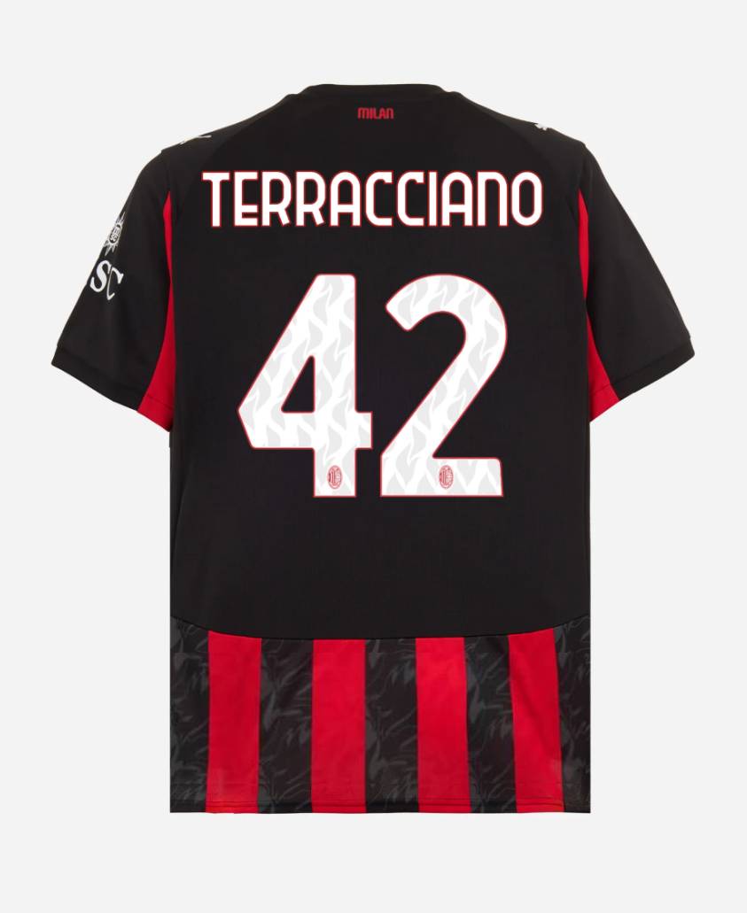 AC Milan Home TERRACCIANO 42 Jersey 25-26