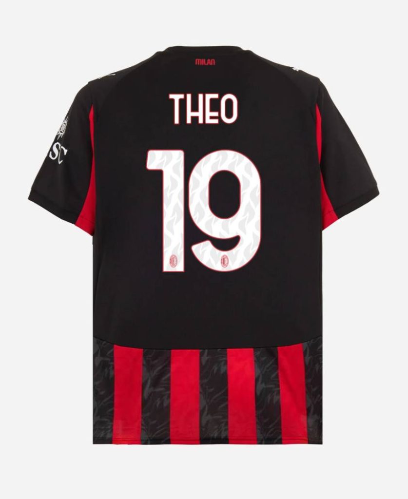 ピ*ル様 AC Milan シャツ THEO 19 テオ エルナンデス AC-Milan-Home-THEO-19-Jersey-