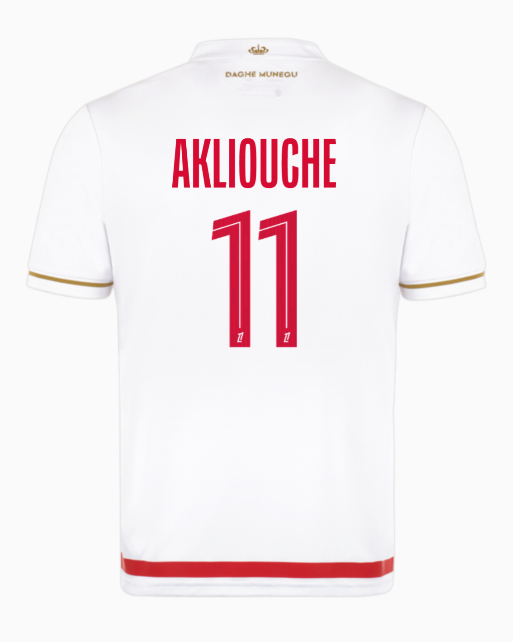 AS Monaco Home AKLIOUCHE 11 Jersey 25-26