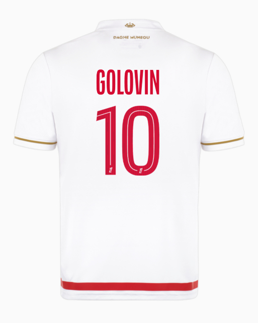 AS Monaco Home GOLOVIN 10 Jersey 25-26