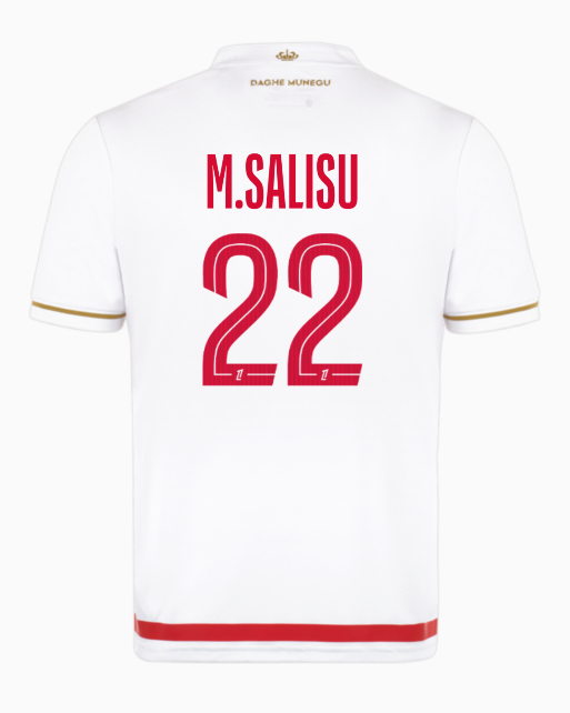 AS Monaco Home M.SALISU 22 Jersey 25-26