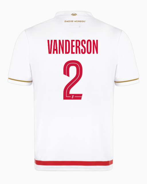 AS Monaco Home VANDERSON 2 Jersey 25-26