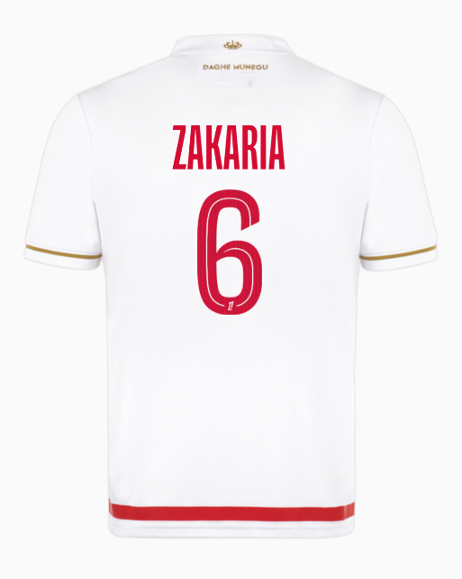 AS Monaco Home ZAKARIA 6 Jersey 25-26