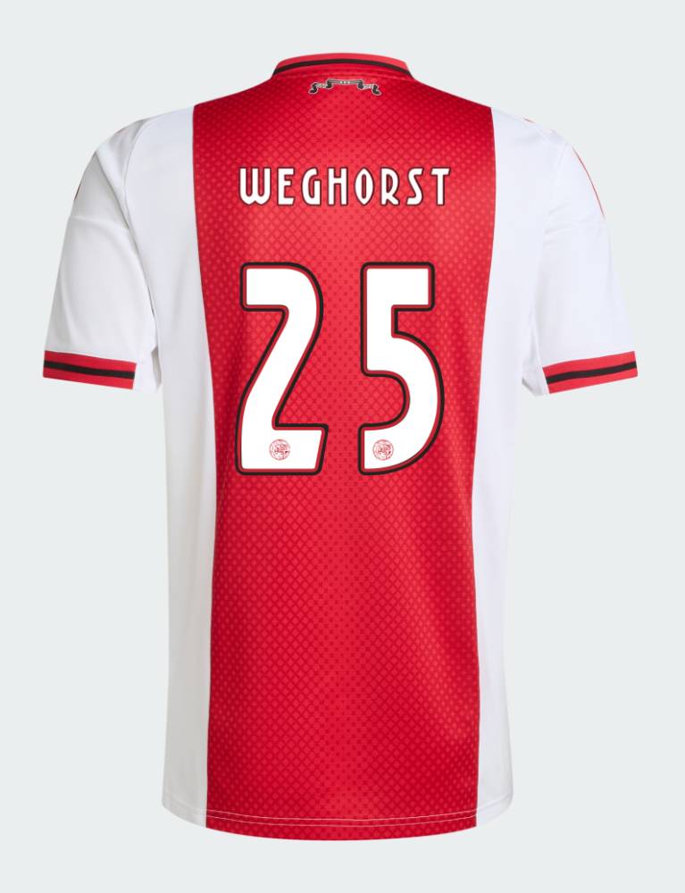 Ajax Home WEGHORST 25 Jersey 25-26
