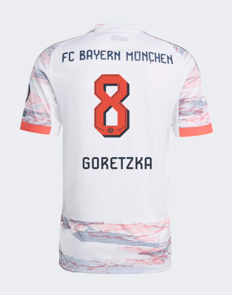 Bayern Munich Away Goretzka 8 Jersey 25-26